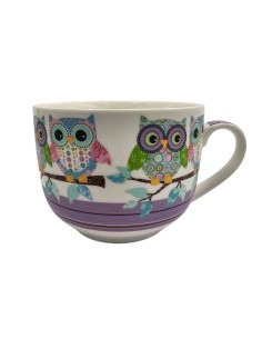 Kubek ceramiczny „Sówki na gałęzi” – kolorowy akcent na dobry dzień