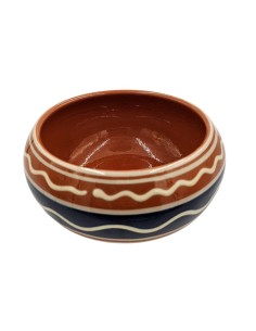 Ceramiczna misa Klippan z granatowym pasem – skandynawski akcent z duszą