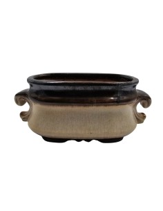 Osłonka na doniczkę bonsai w naturalnych odcieniach ziemi