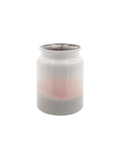 Wazon ceramiczny w skandynawskim stylu – pastelowy róż i szarość
