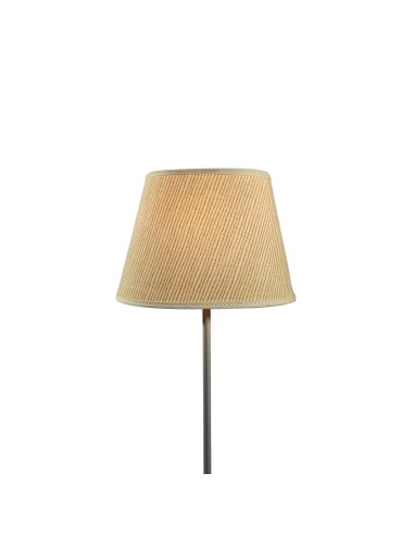 Elegancka lampa stołowa z prążkowym abażurem