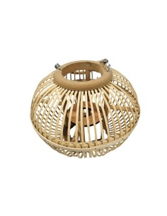 Lampion z naturalnego drewna i jutowym uchwytem – lekkość, natura i styl boho 2