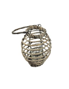 Lampion wiklinowy z uchwytem – rustykalny urok w Twoim wnętrzu